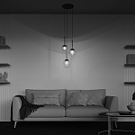 Подвесной светильник The column of light варинант исполнения - 6 | Loft Concept в Барнауле