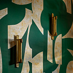 Обои ручная роспись в стиле Арт-деко Symphony Original colourway on Jade silk dupion варинант исполнения - 2 | Loft Concept в Барнауле