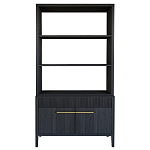 Стеллаж Primo с ящиками Черный дуб  варинант исполнения - 8 | Loft Concept в Барнауле