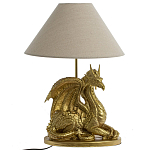 Настольная лампа с абажуром Дракон Golden Dragon Lamp Beige варинант исполнения - 5 | Loft Concept в Барнауле