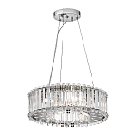 Люстра подвесная круглая с множеством вертикальных прямоугольных кристаллов Kichler варинант исполнения - 2 | Loft Concept в Барнауле