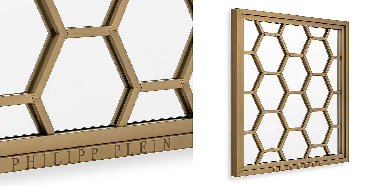 Зеркало квадратное Philipp Plein Mirror Skeleton Зеркало квадратное Philipp Plein Mirror Skeleton - Loft-Concept в Барнауле