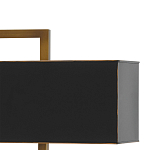 Настольная лампа прямоугольная с черным абажуром Strictness of Forms варинант исполнения - 1 | Loft Concept в Барнауле