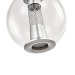 Подвесной светильник с плафоном в форме шара Inner Gleam Orb silver варинант исполнения - 6 | Loft Concept в Барнауле