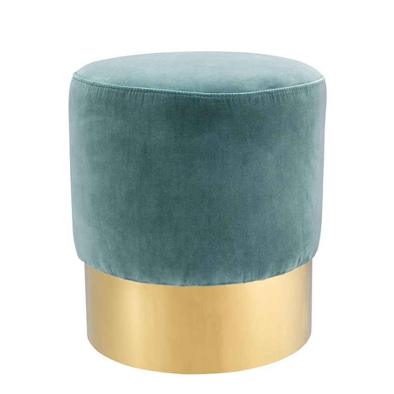 Пуф Stool Pall Mall Бирюзовый Золотой Пуф Stool Pall Mall Бирюзовый Золотой в Барнауле | Loft Concept