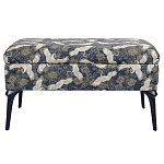 Банкетка с принтом из журавлей Crane варинант исполнения - 1 | Loft Concept в Барнауле