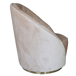 Кресло вращающееся велюровое кремовое Rotation варинант исполнения - 1 | Loft Concept в Барнауле