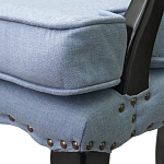 Кресло Aubrey Classical Armchair blue flax варинант исполнения - 4 | Loft Concept в Барнауле