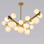 Люстра подвесная фигурная с белыми лампами в форме шара Felicitat варинант исполнения - 4 | Loft Concept в Барнауле