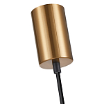 Подвесной светильник со стеклянным плафоном в форме бокала янтарного цвета Prestige варинант исполнения - 5 | Loft Concept в Барнауле