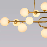 Люстра подвесная с белыми лампами в форме шара Flute варинант исполнения - 3 | Loft Concept в Барнауле