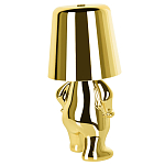 Настольная лампа фигурная золотого цвета с гладким абажуром Высота 19 см Sophia варинант исполнения - 6 | Loft Concept в Барнауле