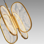 Люстра с гравировкой на акриловых плафонах Gravyura Bronze D 33 см варинант исполнения - 3 | Loft Concept в Барнауле