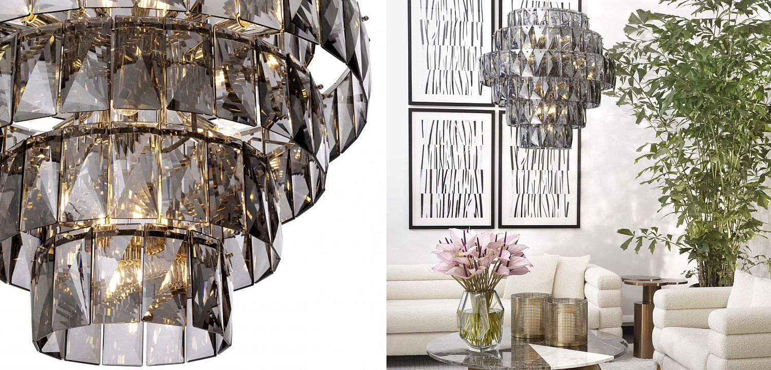 Люстра Eichholtz Chandelier Amazone L smoke Люстра Eichholtz Chandelier Amazone L smoke - Loft-Concept в Барнауле