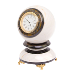 Часы настольные в виде шара из натурального камня Ball Stone Clock варинант исполнения - 10 | Loft Concept в Барнауле