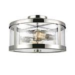 Потолочный светильник с цилиндрическим плафоном из прозрачного пузырькового стекла Feiss варинант исполнения - 1 | Loft Concept в Барнауле