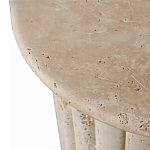 Дизайнерский журнальный стол круглый с фактурным основанием Kibul варинант исполнения - 2 | Loft Concept в Барнауле