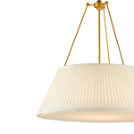 Подвесной светильник светодиодный с фактурным тканевым конусообразным абажуром White Fabric Lampshade варинант исполнения - 2 | Loft Concept в Барнауле