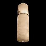 Подвесной светильник с цилиндрическим плафоном из белого алебастра Cryptocrystalline Stone варинант исполнения - 8 | Loft Concept в Барнауле