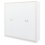 Шкаф белый четырёхдверный для одежды Antique Order варинант исполнения - 1 | Loft Concept в Барнауле