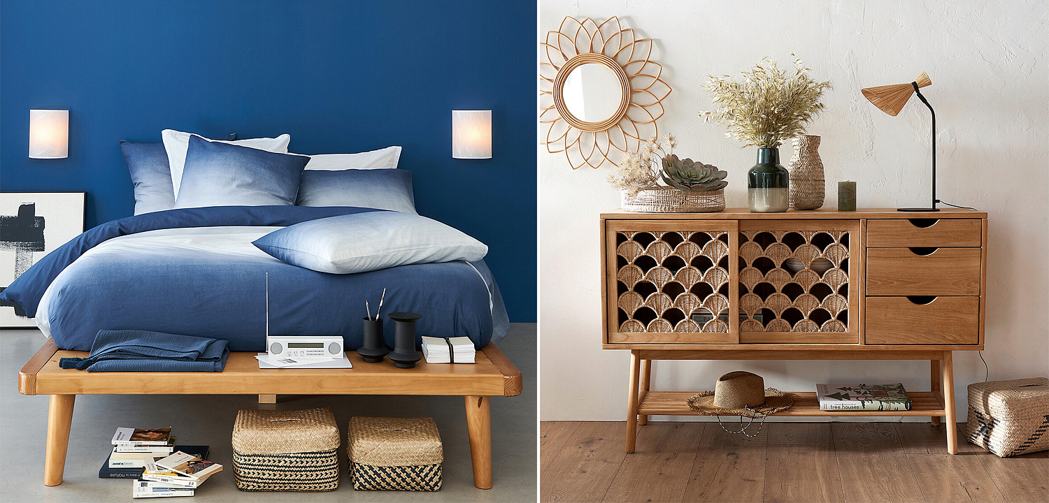 Комплект плетеных корзин Wicker Baskets Комплект плетеных корзин Wicker Baskets - Loft-Concept в Барнауле