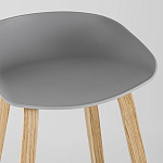 Барный стул на ножках из натурального дерева Boras Grey варинант исполнения - 7 | Loft Concept в Барнауле