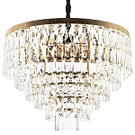 Люстра с прямоугольными хрустальными подвесками Lunet Crystal Rectangulars Chandelier 12 варинант исполнения - 1 | Loft Concept в Барнауле