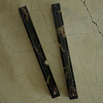 Подставка под благовония из эпоксидной смолы с цветами прямоугольная черная Epoxy Flowers Incense Stand Black варинант исполнения - 2 | Loft Concept в Барнауле