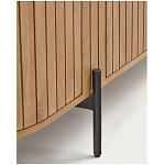 Буфет высокий из дерева манго и металла с открытыми полками и 2-мя дверцами Toinette варинант исполнения - 4 | Loft Concept в Барнауле