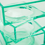 Стол журнальный в форме кубов Acrylic Furniture Lumina Mint Breeze варинант исполнения - 4 | Loft Concept в Барнауле