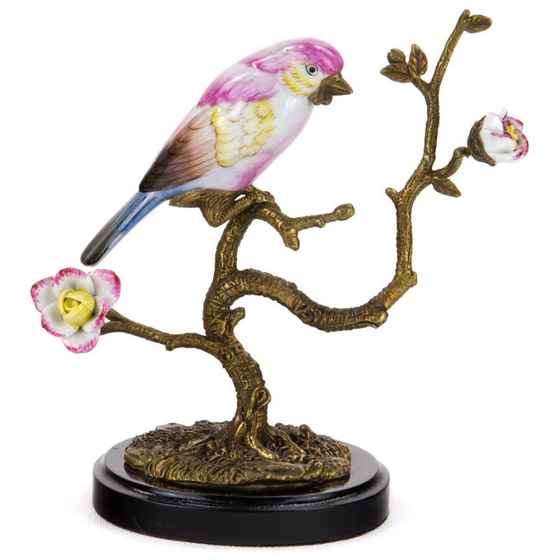 Статуэтка Pink Bird Белый Бронза Розовый (Rose) в Барнауле | Loft Concept 