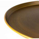 Столик журнальный металлический в форме перевернутого бокала Golden Glass варинант исполнения - 1 | Loft Concept в Барнауле