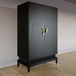 Платяной шкаф Elsa Dreams Black с 2-мя фасадами варинант исполнения - 2 | Loft Concept в Барнауле