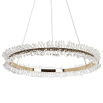 Кольцевая люстра с хрустальным декором Rowan Crystal Ring Horizontal Chandelier варинант исполнения - 3 | Loft Concept в Барнауле