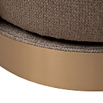 Кресло вращающееся черно-золотая рогожка Julia Armchair Golden Belt варинант исполнения - 5 | Loft Concept в Барнауле