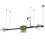 Подвесной линейный светильник Barbell варинант исполнения - 3 | Loft Concept в Барнауле