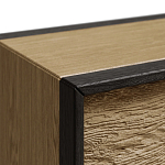 Тумба 2 ящика с подсветкой на рельефном фасаде Warm Industrial варинант исполнения - 5 | Loft Concept в Барнауле