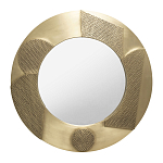 Зеркало золотое со вставками в виде геометрических фигур варинант исполнения - 1 | Loft Concept в Барнауле