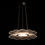 Люстра с прозрачным волнистым плафоном в форме цветка Ethereal Bloom варинант исполнения - 3 | Loft Concept в Барнауле