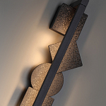 Бра вертикальное с черными кругами и квадратами Gravyura варинант исполнения - 2 | Loft Concept в Барнауле