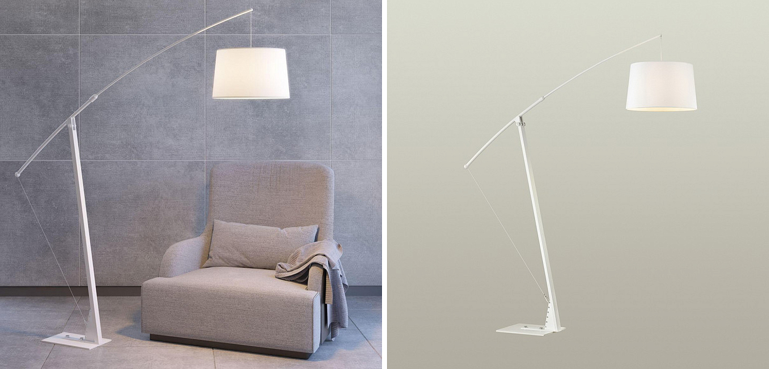 Торшер Floor Lamp Colin white Торшер Floor Lamp Colin white - Loft-Concept в Барнауле