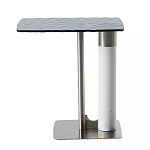 Дизайнерский журнальный стол с прямоугольной рельефной столешницей Nord варинант исполнения - 1 | Loft Concept в Барнауле