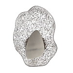 Бра с рельефным волнообразным стеклянным плафоном и вставкой из мрамора Liquid Stone варинант исполнения - 6 | Loft Concept в Барнауле