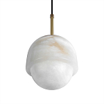 Подвесной светильник из белого алебастра Cryptocrystalline Stone варинант исполнения - 7 | Loft Concept в Барнауле