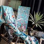 Постер на холсте в стиле шинуазри с изображением сада Chinoiserie Gazebo in the Imperial Garden Poster варинант исполнения - 3 | Loft Concept в Барнауле