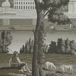 Обои ручная роспись Monuments of Paris Eau Forte on scenic paper варинант исполнения - 1 | Loft Concept в Барнауле