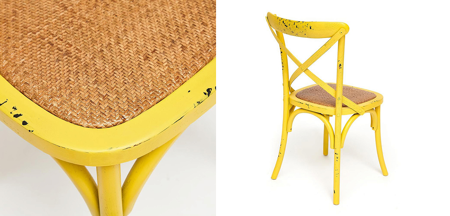 Стул Chaise Provence en Bois Jaune жёлтый Стул Chaise Provence en Bois Jaune жёлтый - Loft-Concept в Барнауле
