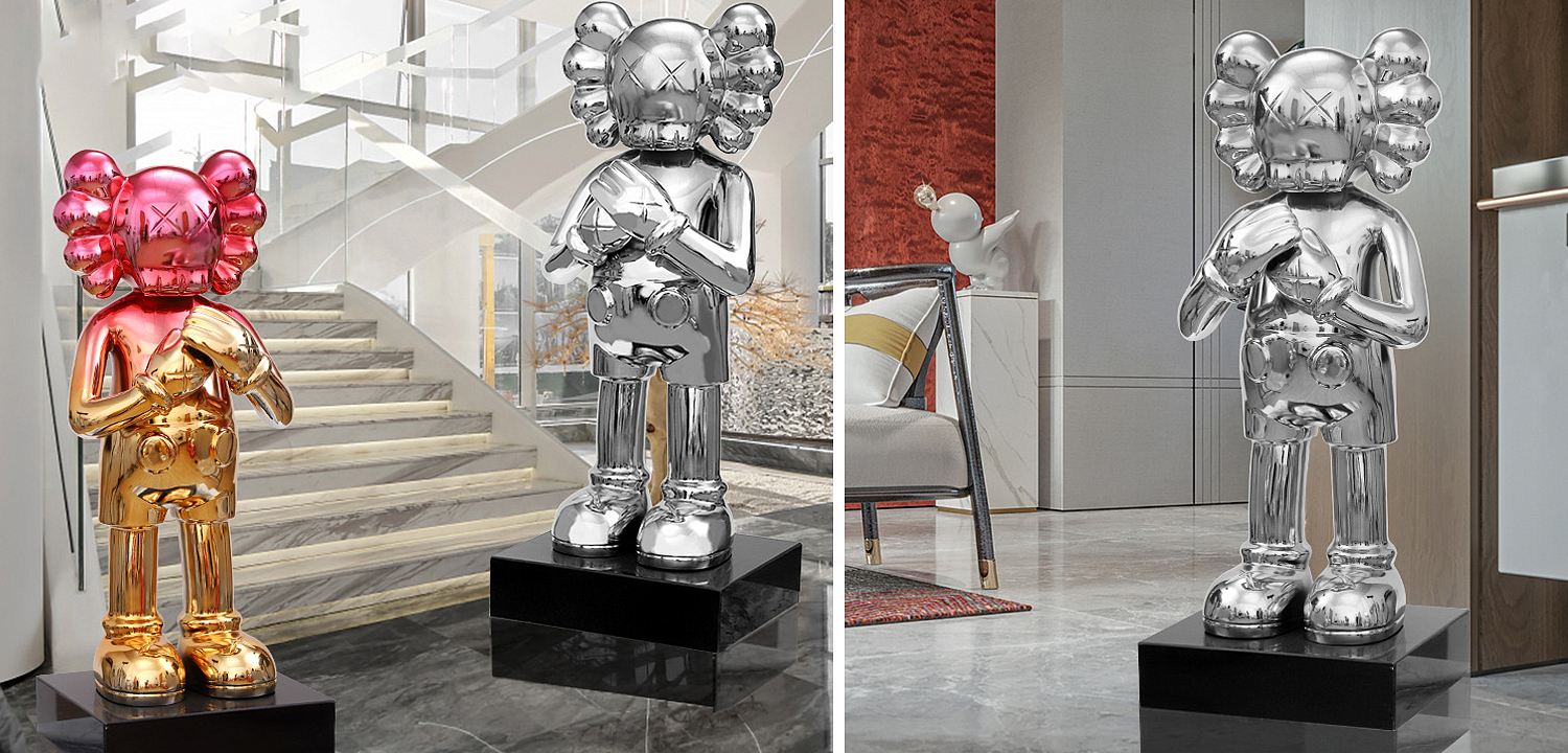 Статуэтка KAWS Silver on stand Статуэтка KAWS Silver on stand - Loft-Concept в Барнауле