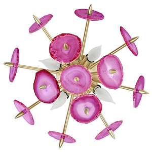 Бра Emporium Pink Agate Burst Sconce Brass