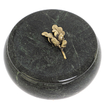 Шкатулка круглая из натурального камня змеевик Stone Casket варинант исполнения - 3 | Loft Concept в Барнауле